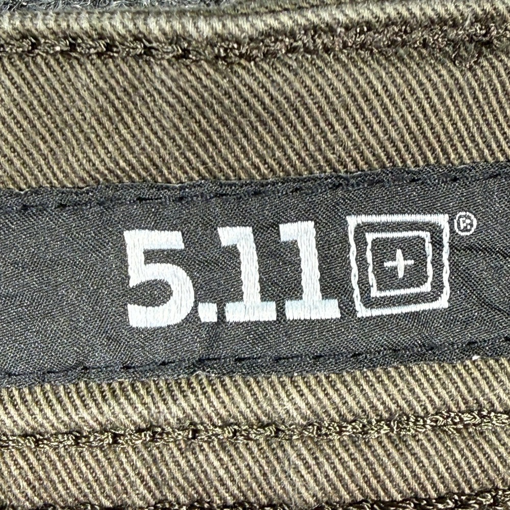 5.11 Tactical Defender-Flex Pants Mens 36x30 Green Stretch Slim Straight Casual - Picture 9 of 16